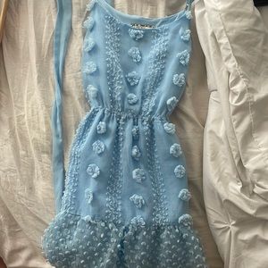 Apricot lane blue babydoll dress